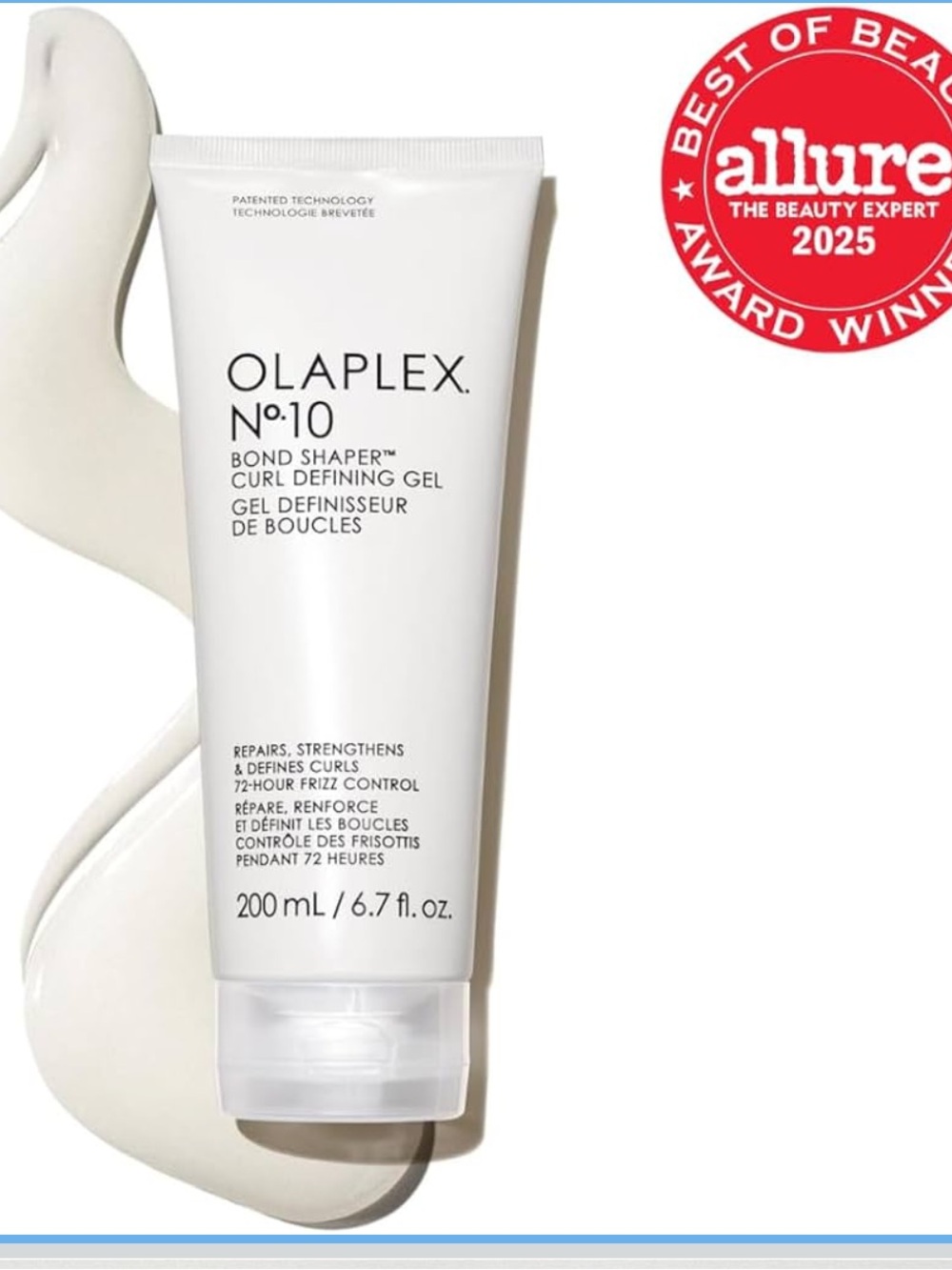 OLAPLEX No.10 Bond Shaper Curl Defining Gel — White